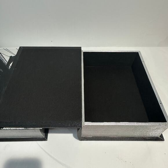 Set of 2 Large Storage Fake Books, New York, Paris 14" x 10.5" x 7.25" - Picture 5 of 11